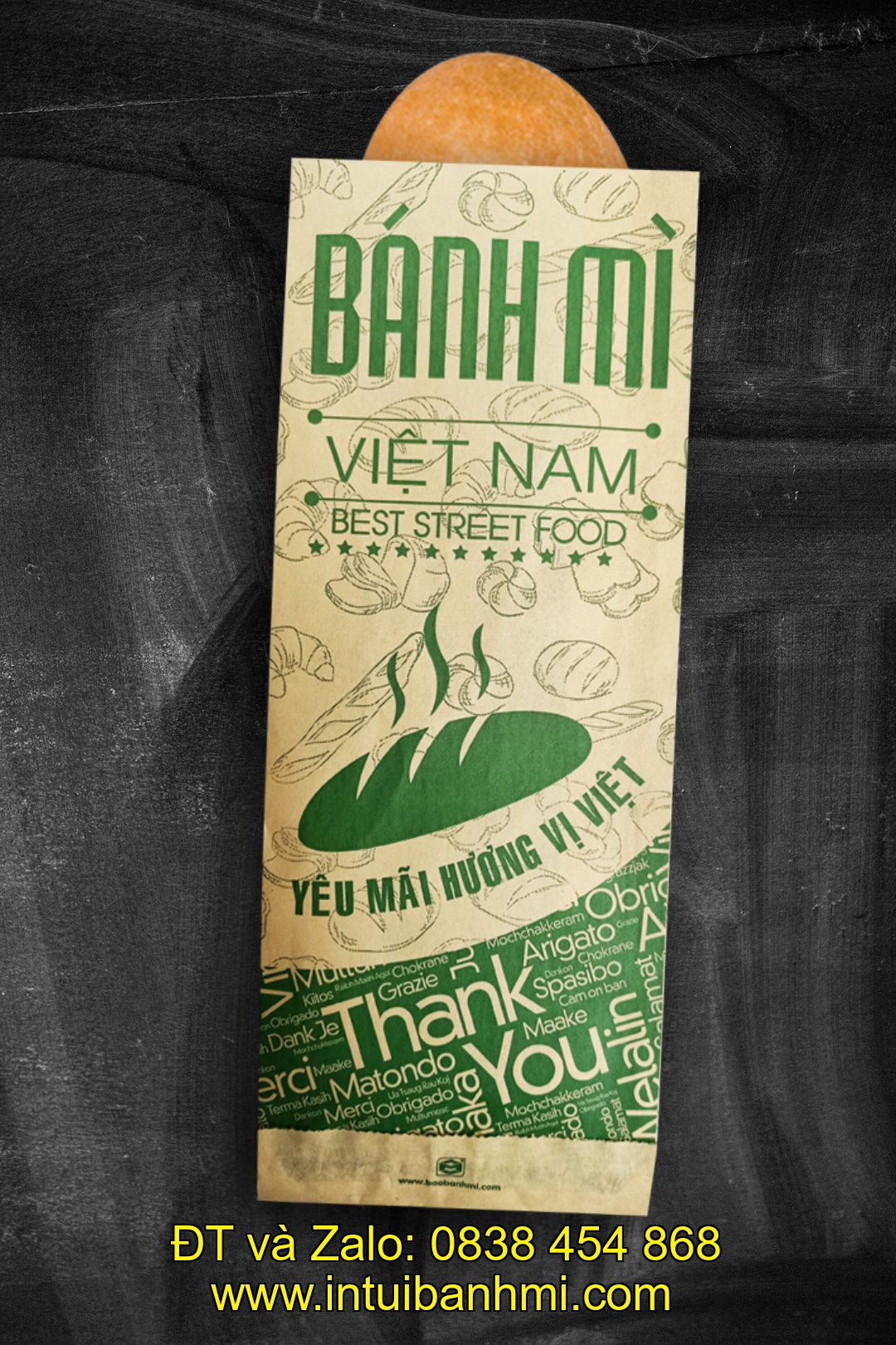 Một vài cơ sở in túi giấy bánh mì bắt mắt ở Khánh Hòa