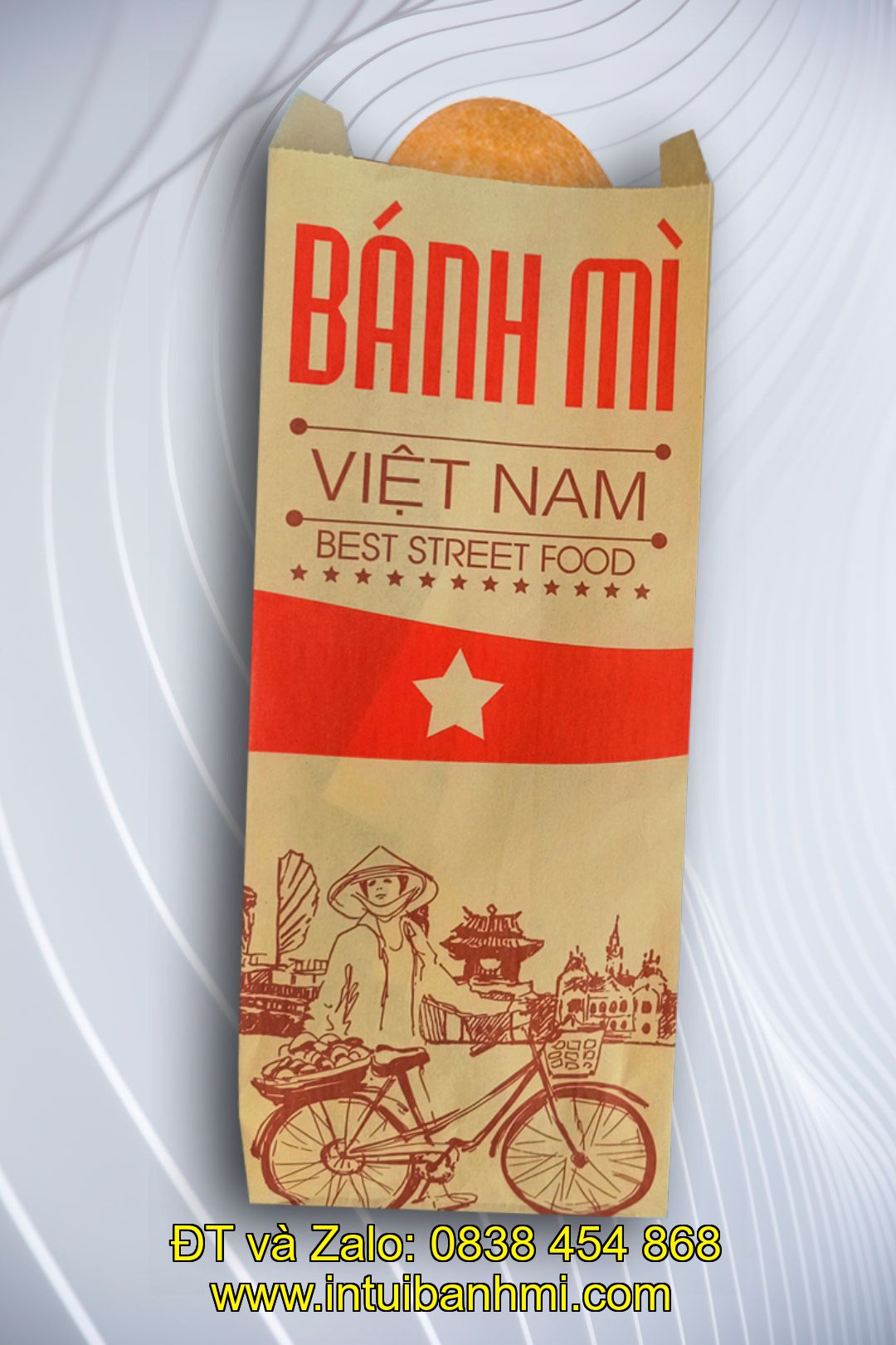 Một vài sản phẩm bao bì bánh mì đã làm