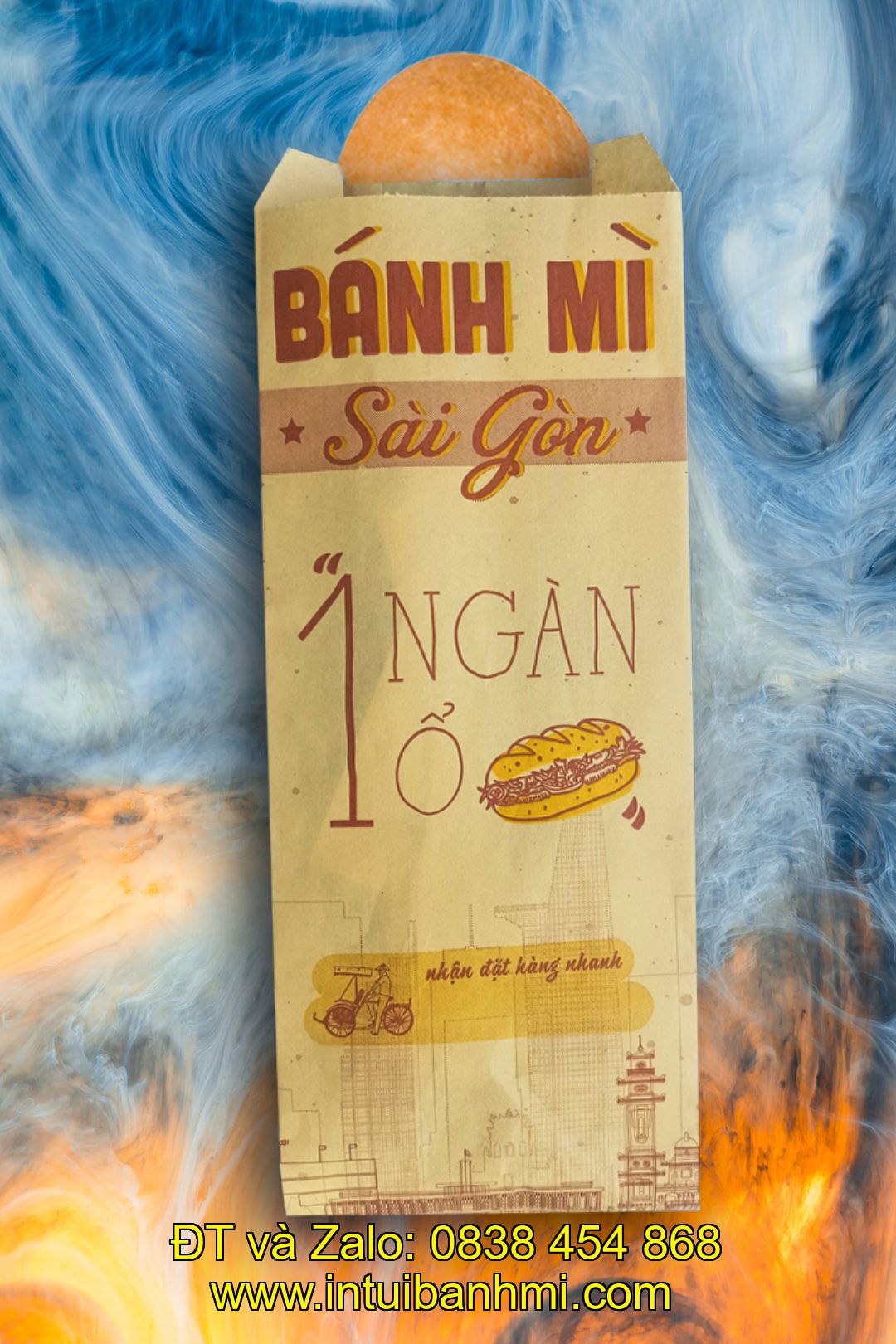 Mua bao bì giấy bánh mì in sẵn giúp giảm thời gian