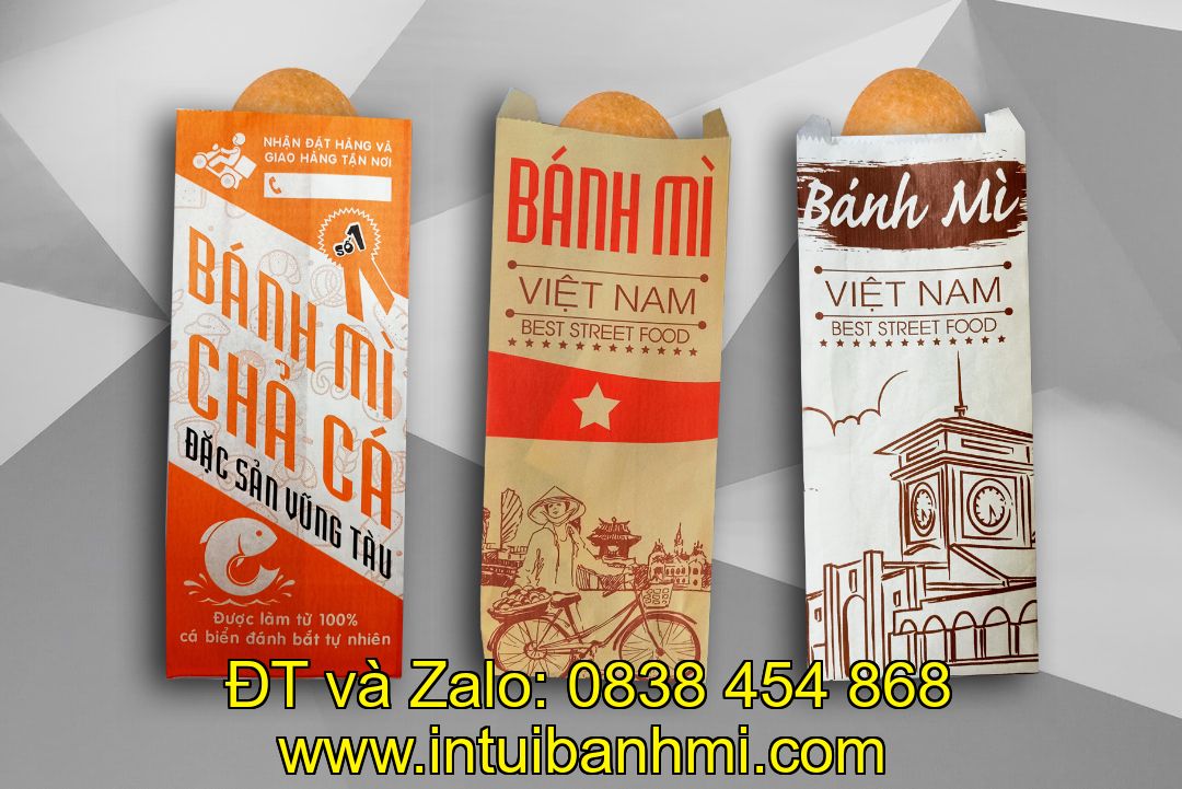 Mua túi giấy bánh mì in sẵn giúp giảm thời gian