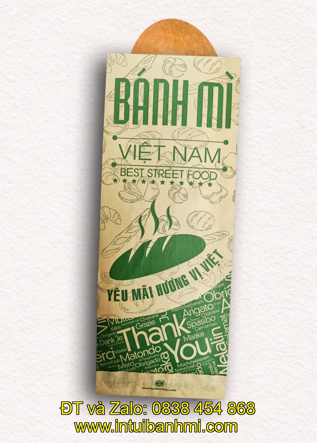 Nên hoặc không nên việc tiêu dùng bao đựng bánh mì được làm bằng giấy