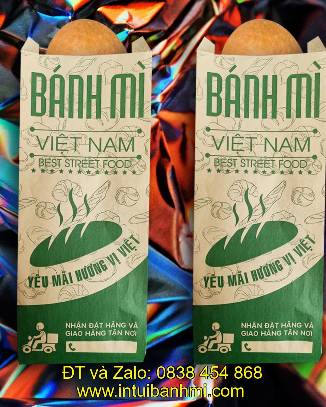 Nên lựa chọn địa điểm nào để in ấn túi làm bằng giấy đựng bánh mì