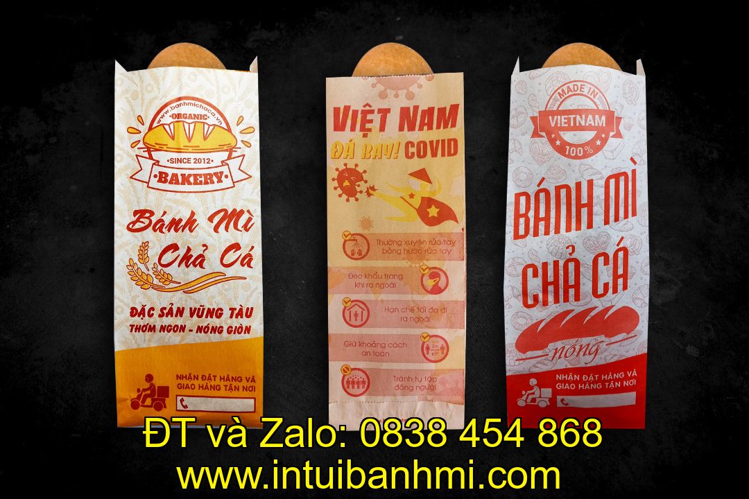 Những chất liệu Túi làm bằng giấy đựng bánh mì