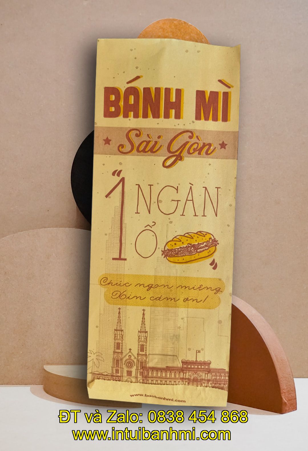 Những chất liệu Túi làm bằng giấy đựng bánh mì