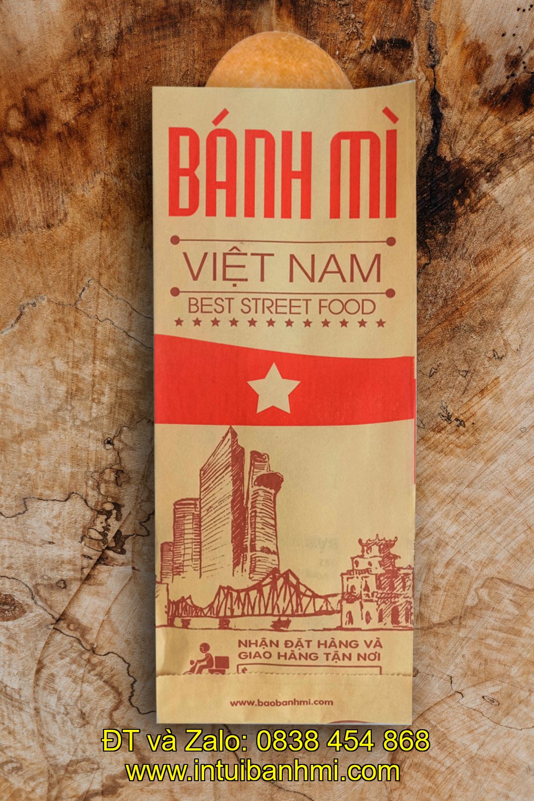 Nơi in bao bì bánh mì hoa cúc tại Khánh Hòa