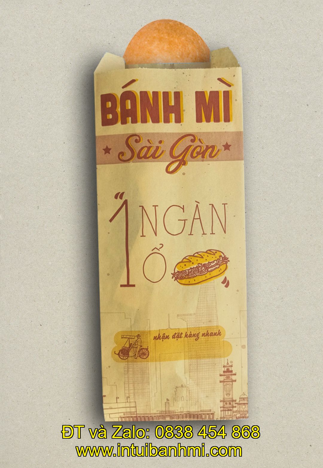 Nơi in bao bì bánh mì hoa cúc tại Hồ Chí Minh