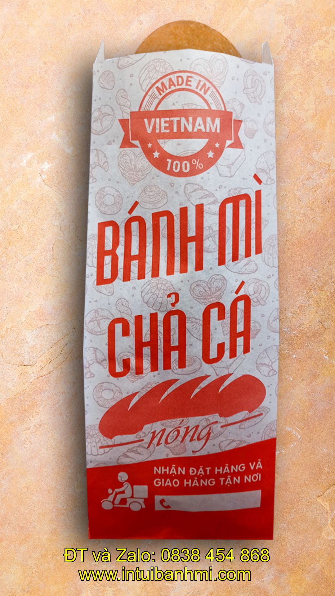 Nơi in bao bì bánh mì hoa cúc tại Vĩnh Long