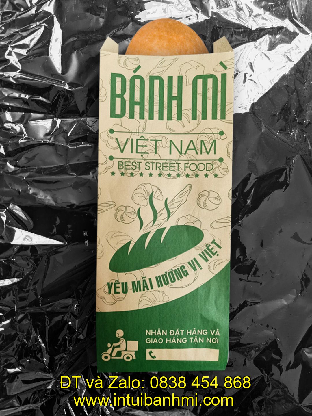 Nơi in túi làm bằng giấy kraft đựng bánh mì tại Quảng Nam