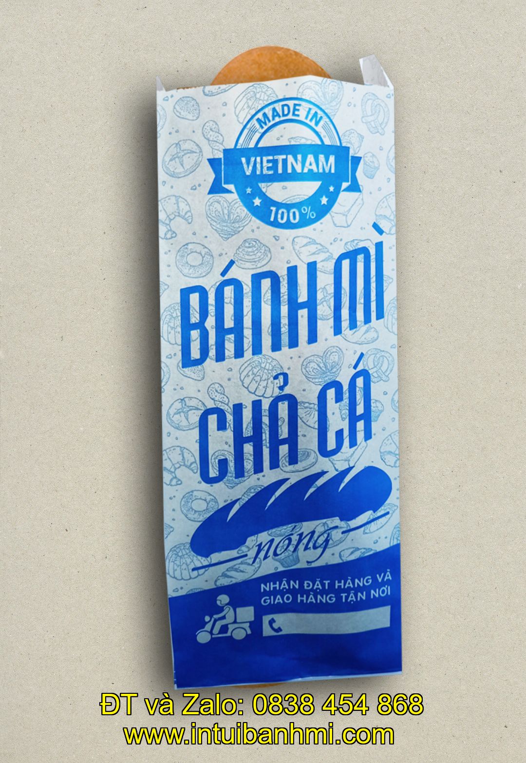 Nơi mua được những chiếc bao bì bánh mì hoa cúc