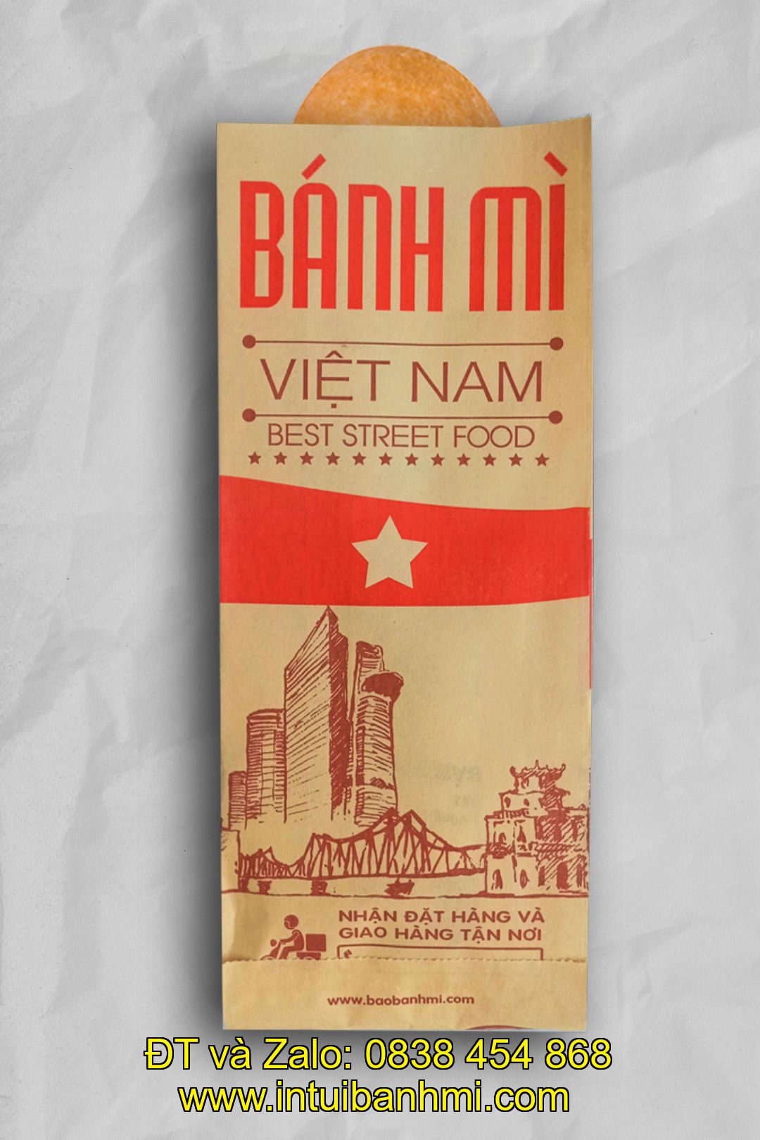 Phân loại túi giấy chứa đựng bánh mì