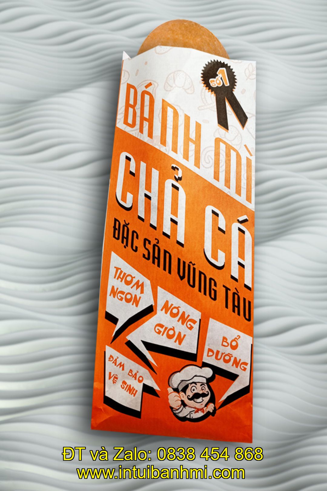 Quá trình in ấn túi làm bằng giấy Kraft đựng bánh mì