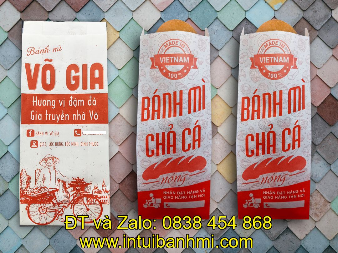 Quá trình in bao bì giấy Kraft bánh mì