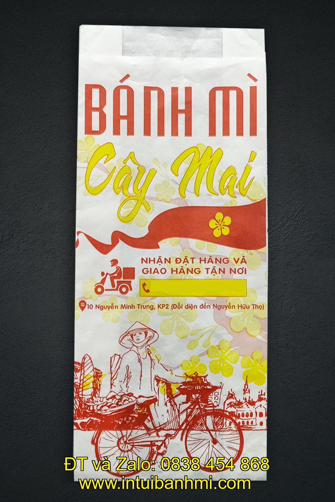 Quá trình in bao bì giấy Kraft đựng bánh mì