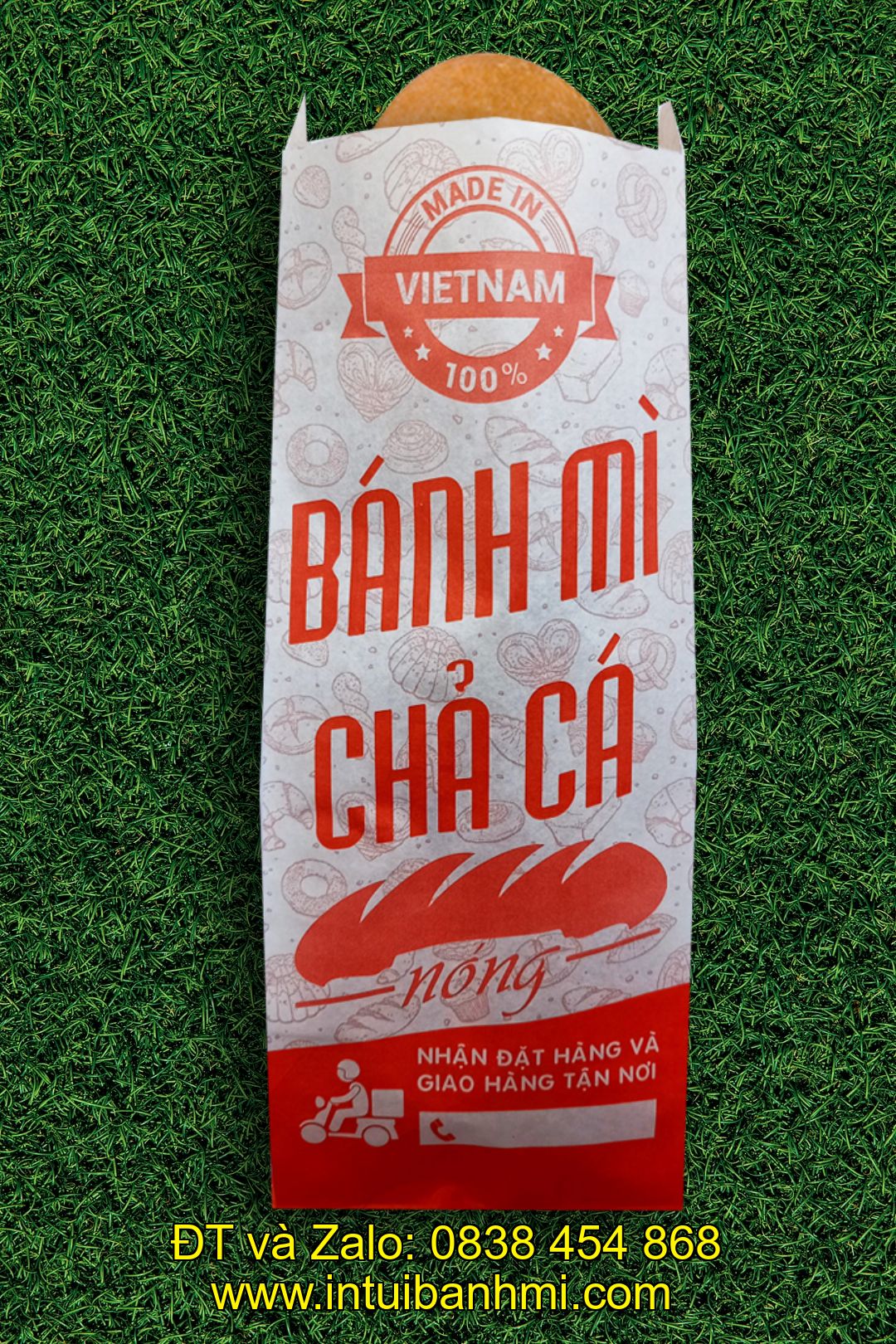 Sử dụng giấy tái chế để in bao bì bánh mì