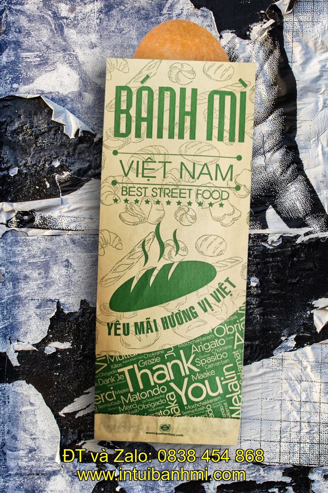 Sử dụng giấy tái chế lại để in ấn bao bì bánh mì
