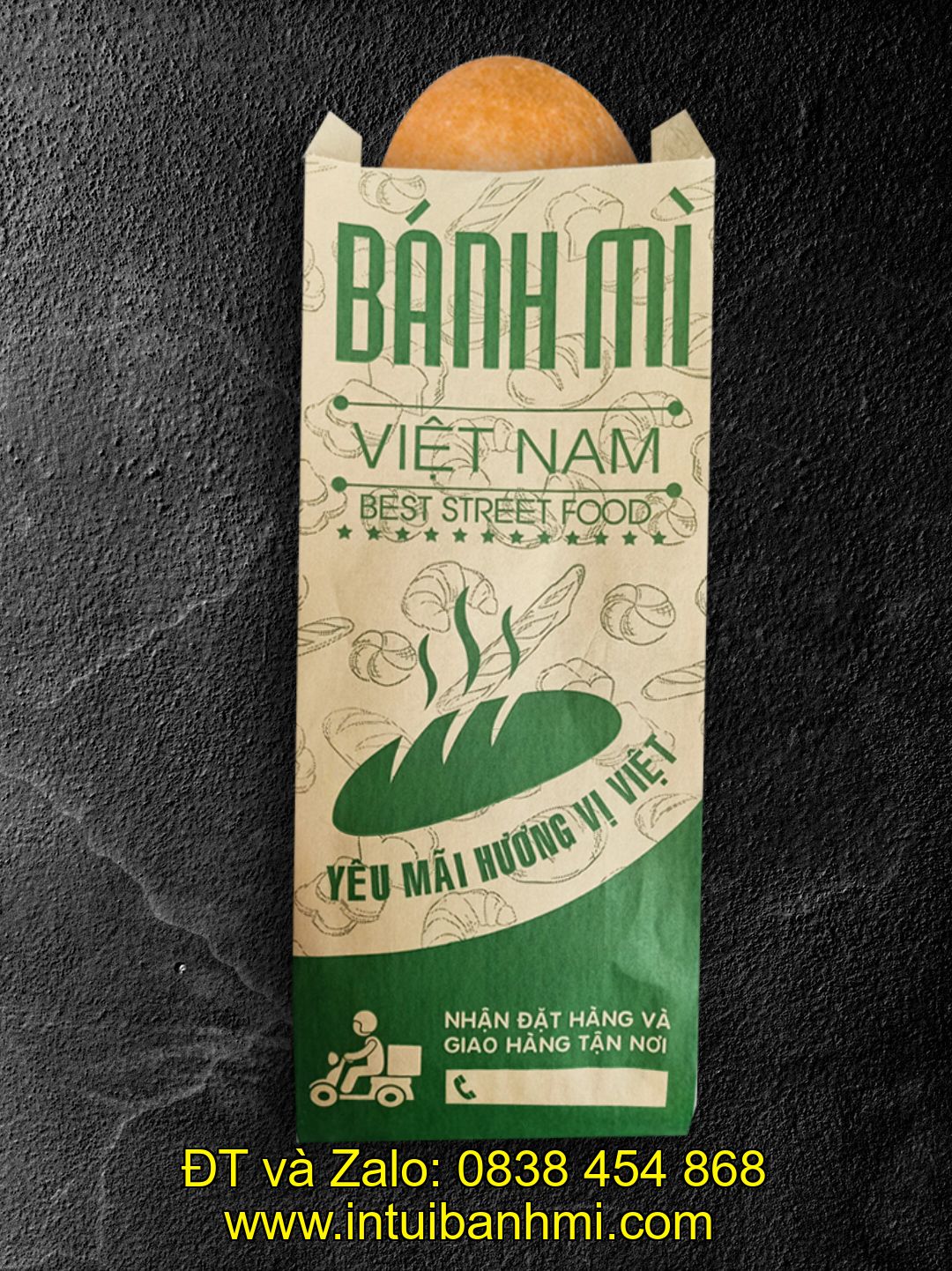 Thiết kế bao bì và chọn lựa chất liệu giấy in ấn túi đựng bánh mì