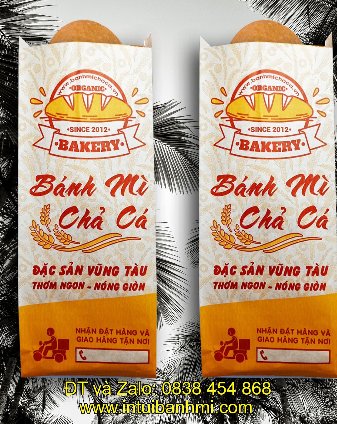 Thông số kỹ thuật in ấn túi làm bằng giấy Kraft