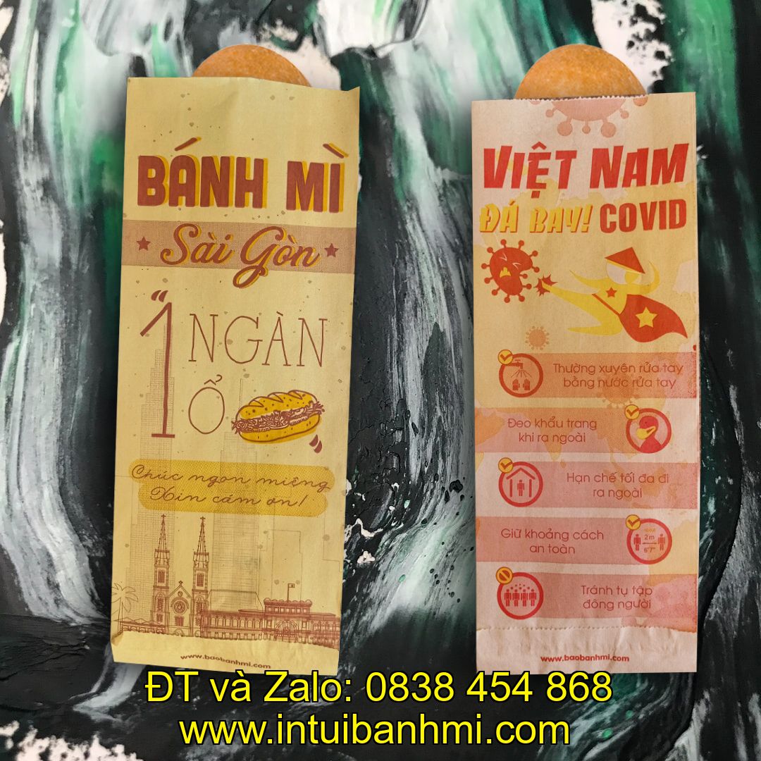 Túi giấy đựng bánh mì bảo vệ môi trường