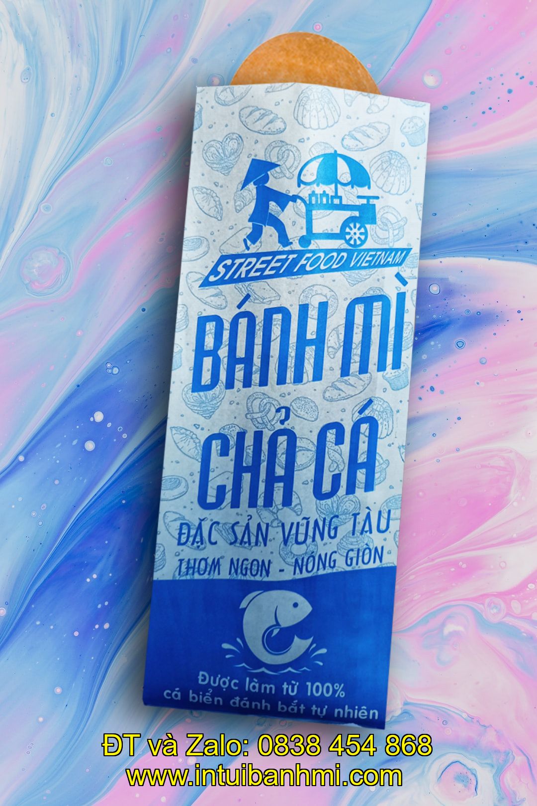 Túi giấy đựng bánh mì bảo vệ môi trường