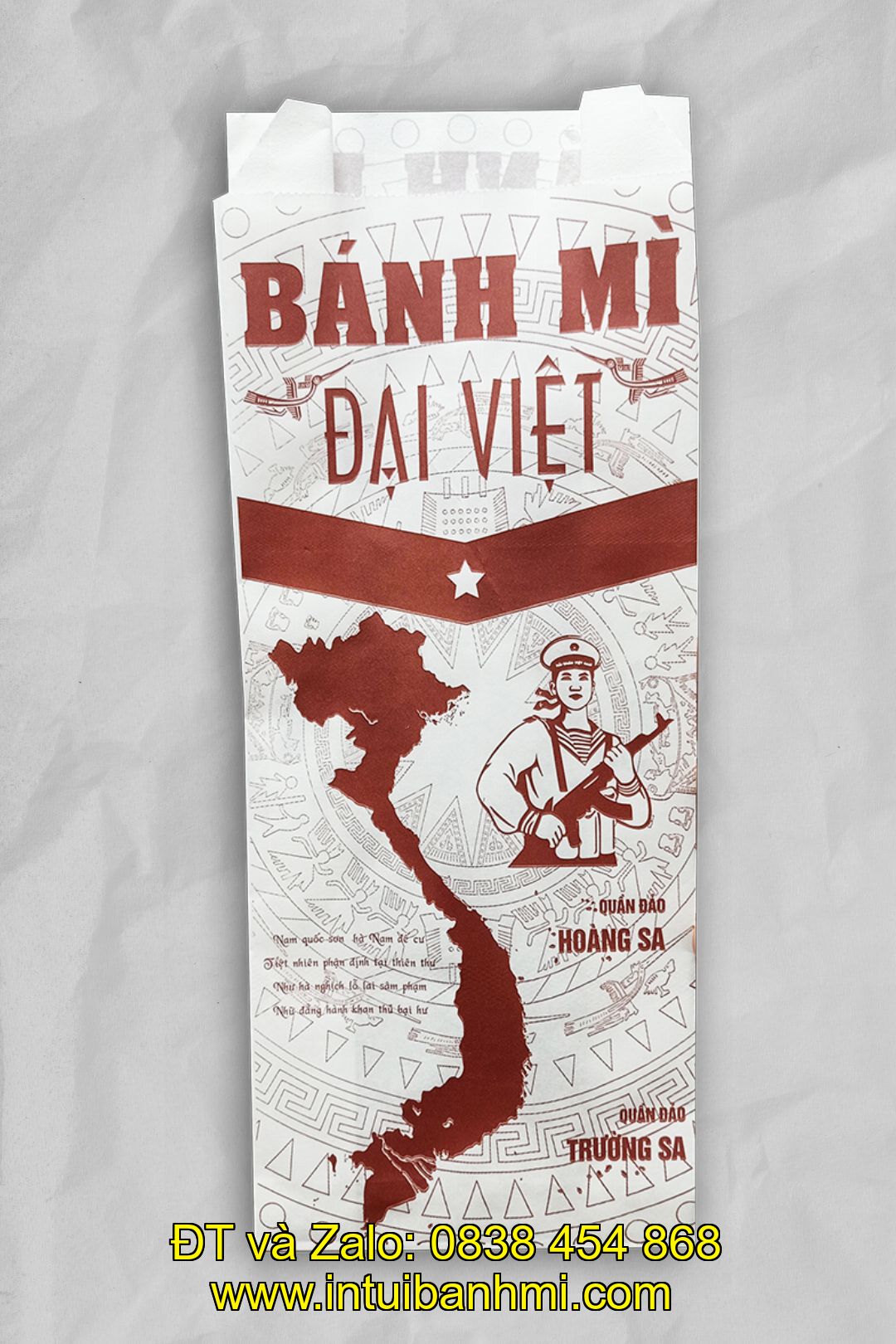 Túi giấy đựng bánh mì chăm sóc sức khỏe người dùng