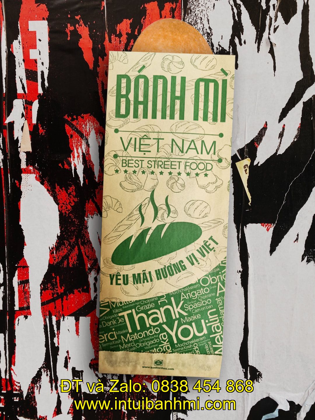 Túi giấy đựng bánh mì chăm sóc sức khỏe người sử dụng