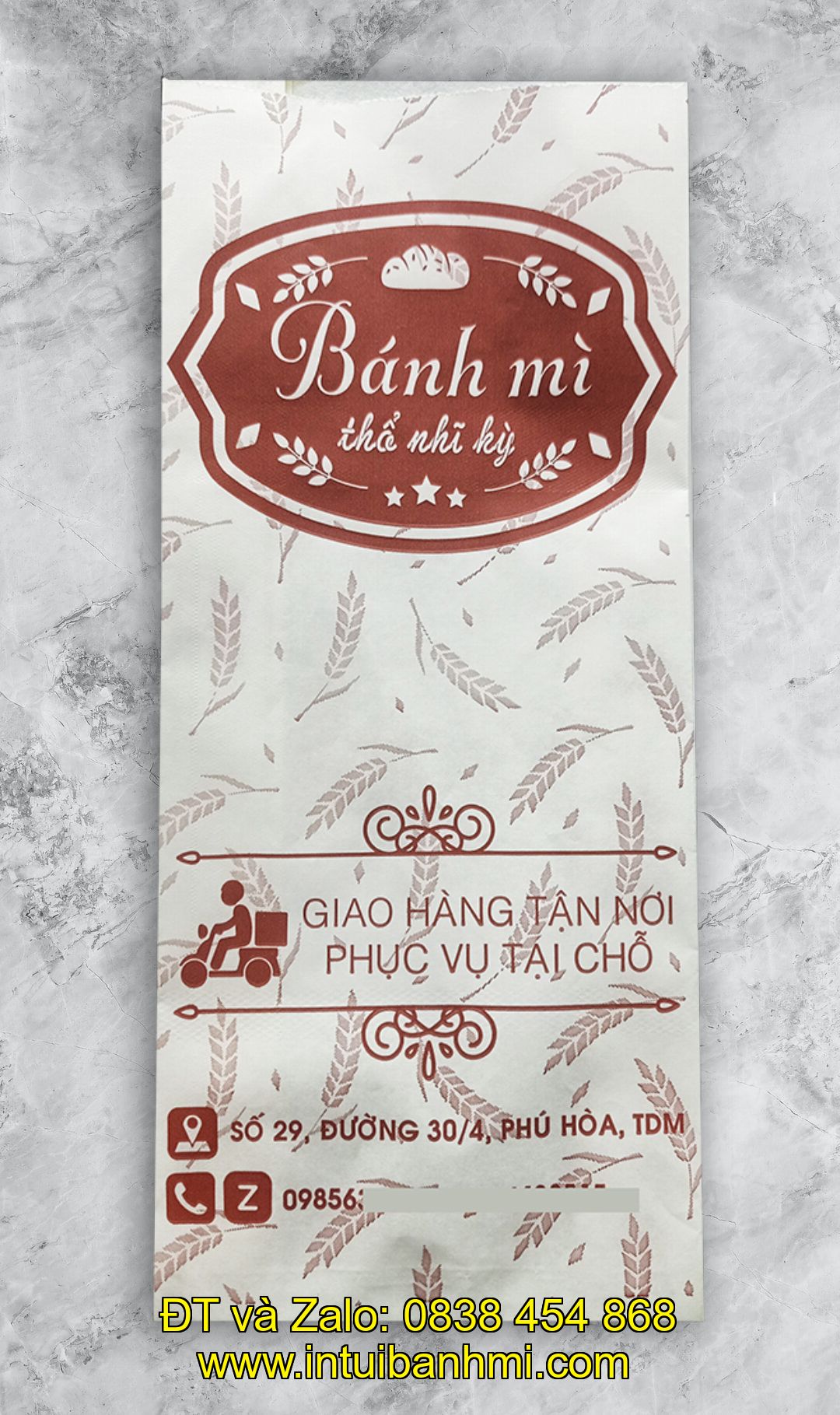 Túi giấy đựng bánh mì chăm sóc sức khỏe người sử dụng